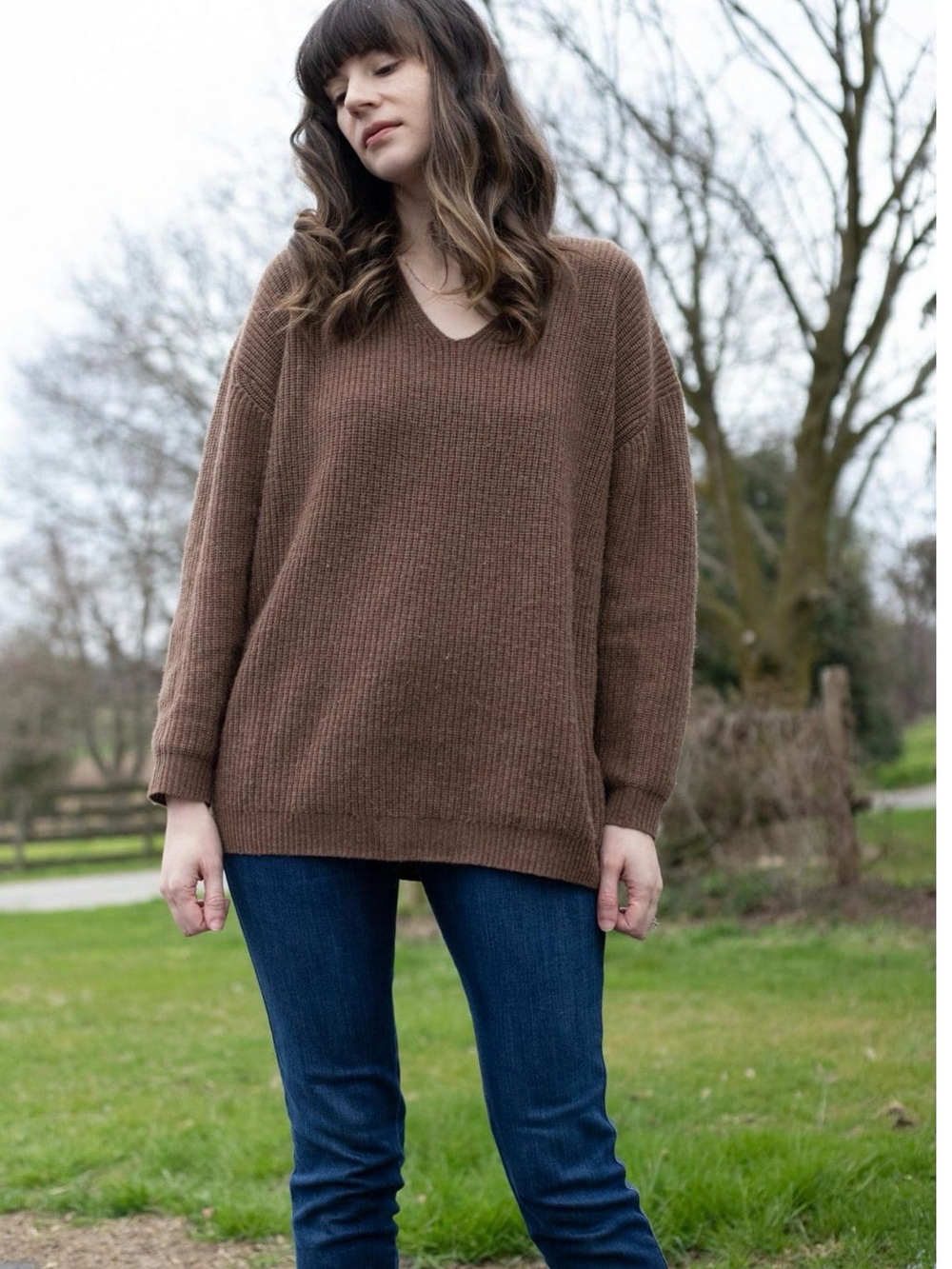 Jenni Kayne Cabin Cashmere Sweater in Nutmeg - Picture 2 of 13